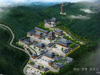 南昌龙王寺古建规划设计布局图